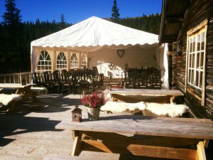 Bryllupstelt og uteområde Knettsetra