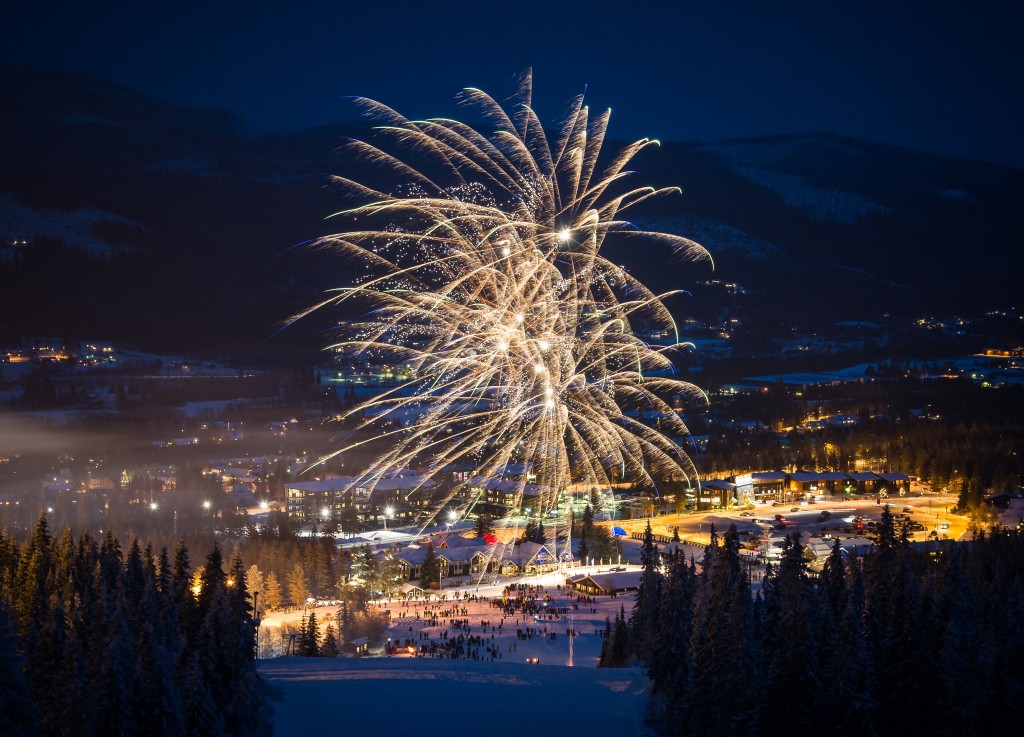 Fyrverkeri, Nyttår, Turistsenteret Trysil